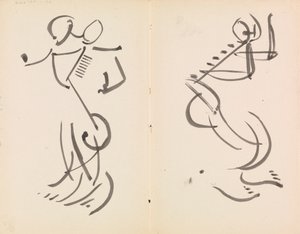 Duas Figuras Dançantes de Henri Gaudier-Brzeska