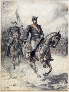 General Felix Gustave (Felix-Gustave) Saussier (1828-1905) em 1892, após a aquerelle de Chartier. de Henri Georges Jacques (after) Chartier