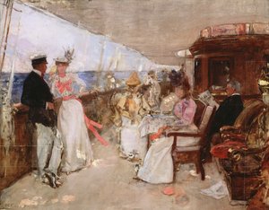 Yachting no arquipélago, c.1898 (esboço) de Henri Gervex