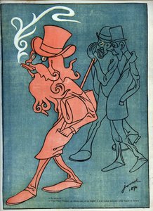 Tony-Truand (Tony Truan) (democ-soc) (democrata socialista) - por Henri Gustave Jossot (1866-1951) em "Le Rire" de 1894