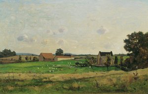 A Propriedade de Saulce (Depto. Gonne) de Henri Joseph Harpignies