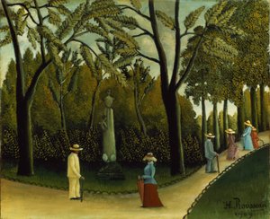 O Monumento a Chopin nos Jardins de Luxemburgo de Henri J.F. Rousseau