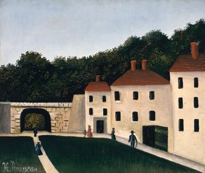 Caminhantes em um parque de Henri J.F. Rousseau