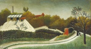 Serraria, Arredores de Paris, c.1893-95 (óleo sobre tela) de Henri J.F. (1844 1910) Rousseau