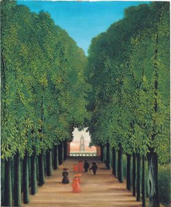 A Avenida do Parque em Saint Cloud, c.1908 (óleo sobre tela) de Henri Rousseau