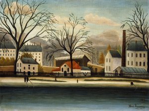 Subúrbios; Subúrbios, c.1896 de Henri J.F. Rousseau