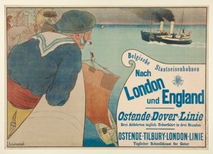 Belgische Staatseisenbahnen Nach London und England (Caminho-de-ferro nacional belga para Londres e Inglaterra)