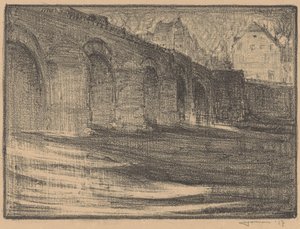 Ponte de São Servatius sobre o rio Maas em Maastricht