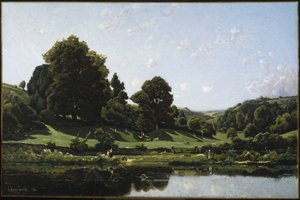 No prado no Bourbonnais, manhã (um prado de Bourbonnais, por um efeito da manhã), 1876