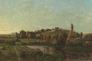 Paisagem em Auvergne, 1870. de Henri Joseph Harpignies