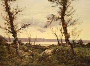 O estuário de 1895 de Henri Joseph Harpignies
