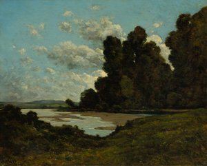 O rio Loire em Nevers, 1901. de Henri Joseph Harpignies