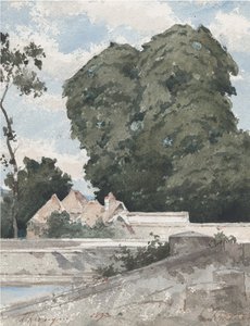 Vista das muralhas de Chartres, 1893. de Henri Joseph Harpignies