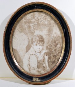 Honoré de Balzac (1799-1850), com seis anos de idade, 1805 (caneta e tinta no papel) de Henri Joseph Hesse