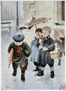 Uma aguarela independente - por Geoffroy em "Le Figaro Illustré", Maio de 1901 de Henri Jules Jean Geoffroy