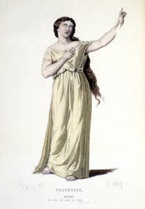 Figurino para Pauline em "Polyeucte", 1884 de Henri Jules Jean Geoffroy