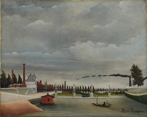 Vista da passarela em Passy, 1890-1891.