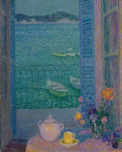 Ramo de flores na janela, Villefranche-sur-Mer, 1928