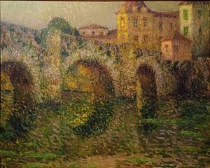 A ponte de Clisson ao crepúsculo
