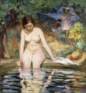 Banhista; Baigneuse, 1910 de Henri Lebasque
