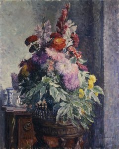 Interior com buquê de flores; Interior do buquê de flores, de Henri Lebasque