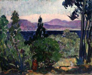 Paisagem do Midi (óleo sobre tela) de Henri Lebasque