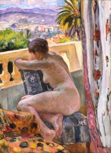 Nua à Janela (óleo sobre tela)