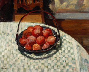 A cesta de frutas; A cesta de frutas, de Henri Lebasque