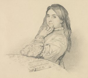 Retrato de sua mãe de Henri Lehmann