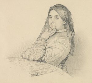 Retrato de sua mãe, 1851. de Henri Lehmann