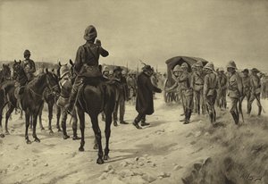 Rendição de Piet Cronje em Paardeberg, 1900 (gravura)