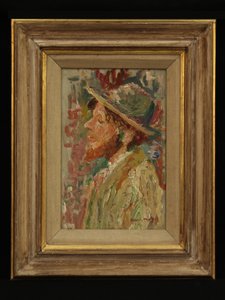 Auto-retrato, c.1900 de Henri Martin