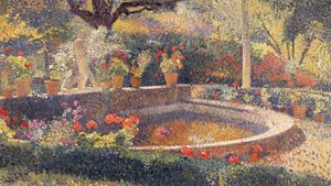 A Lagoa Central no Parque Marquayrol (óleo sobre tela) de Henri Martin