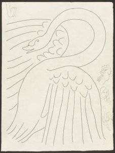 Alguns Sonetos: Frontispício, placa 24 de Poesies de Mallarmé de Henri Matisse
