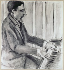 Alfred Cortot (caneta, tinta e aguarela) de Henri Matisse