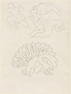 Autre Eventail, de Mademoiselle Mallarmé, placa 21 de Poesies de Mallarmé de Henri Matisse