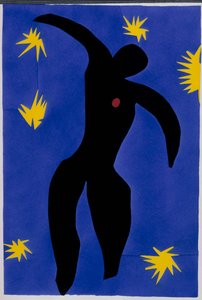 A queda de Ícaro. De "Jazz". Prancha VIII. P. 55 de Henri Matisse