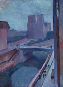 Catedral de Notre-Dame em Paris num fim de tarde de Henri Matisse