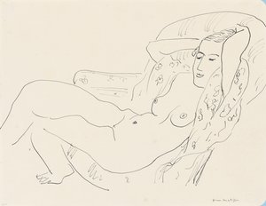 Nu feminino, braços levantados de Henri Matisse