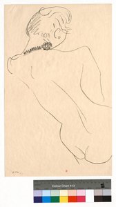 Figura de costas com colar preto de Henri Matisse