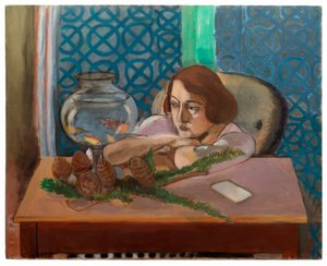 Mulher em frente a um aquário de Henri Matisse