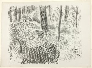 Rapariga numa espreguiçadeira de Henri Matisse