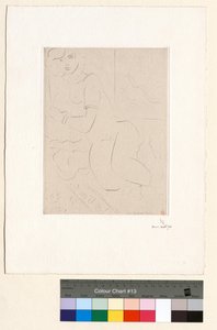 Grande nu deitado, em três quartos de Henri Matisse