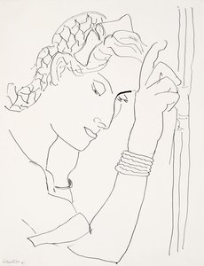 Cabeça de uma mulher de perfil de Henri Matisse