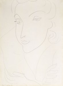 Cabeça de uma jovem mulher de Henri Matisse