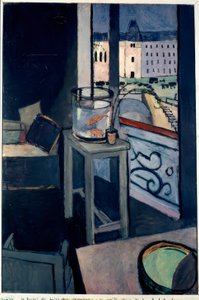 Interior, aquário de peixe dourado de Henri Matisse