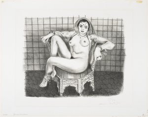 Jovem odalisca hindu-sedentária de Henri Matisse