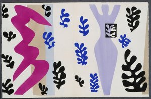 O lançador de facas. De «Jazz». Prancha XV. P. 106 de Henri Matisse