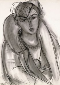 Lydia (Estudo para retrato com casaco azul) de Henri Matisse