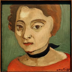Margarida com colar de veludo preto de Henri Matisse